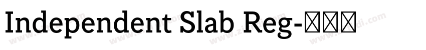 Independent Slab Reg字体转换